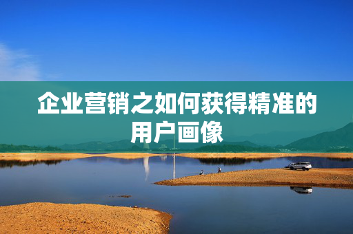 企业营销之如何获得精准的用户画像