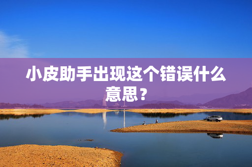 小皮助手出现这个错误什么意思？  第1张